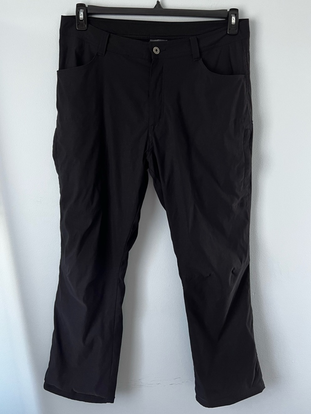 Men's Eddie Bauer Fleece Lined Nylon Winter Hiking Camping Pants, 36x30
